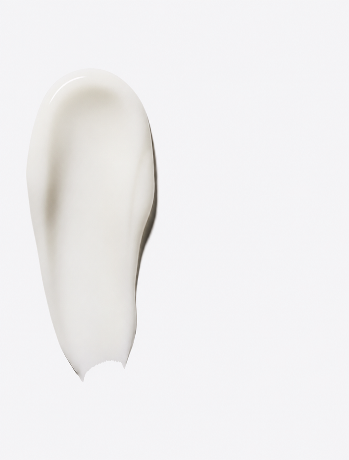 A clean swatch of S3 sensitivity toothpaste on a white surface.