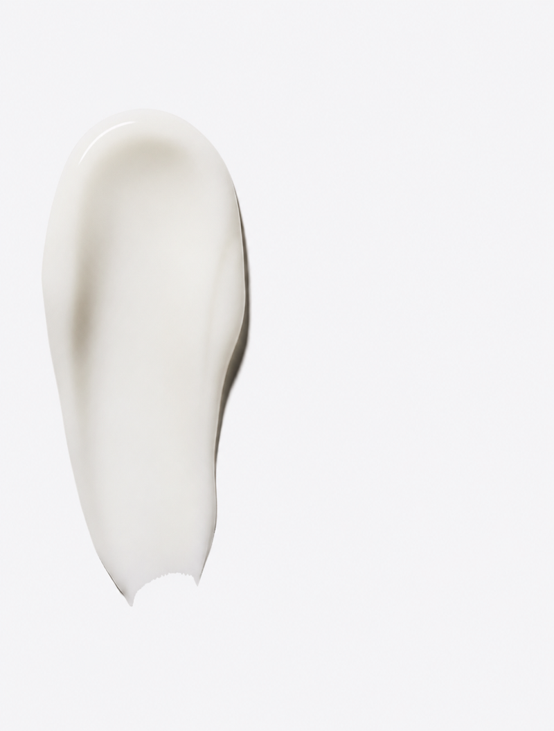 A clean swatch of S3 sensitivity toothpaste on a white surface.