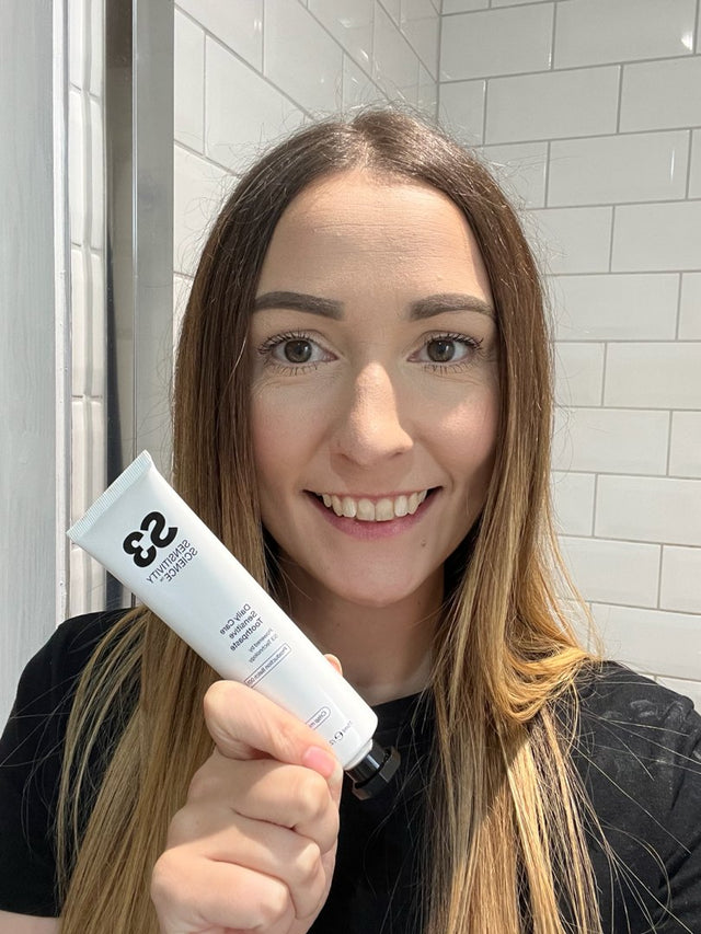 S3 home tester with S3 Daily Sensitive Toothpaste