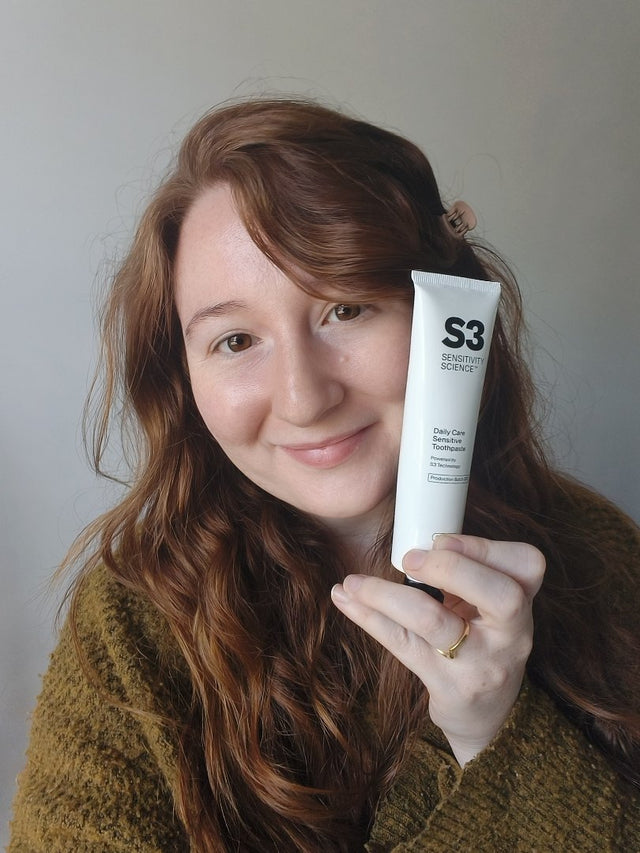 S3 home tester with S3 Daily Sensitive Toothpaste
