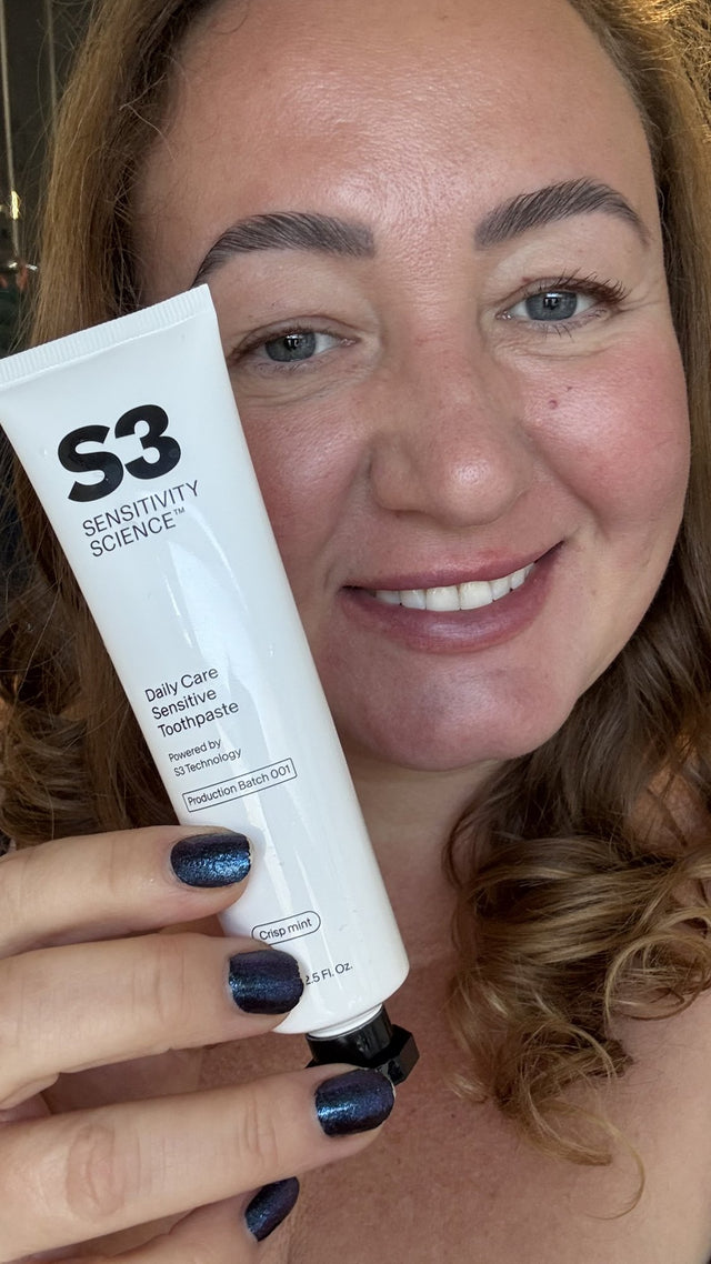 S3 home tester with S3 Daily Sensitive Toothpaste